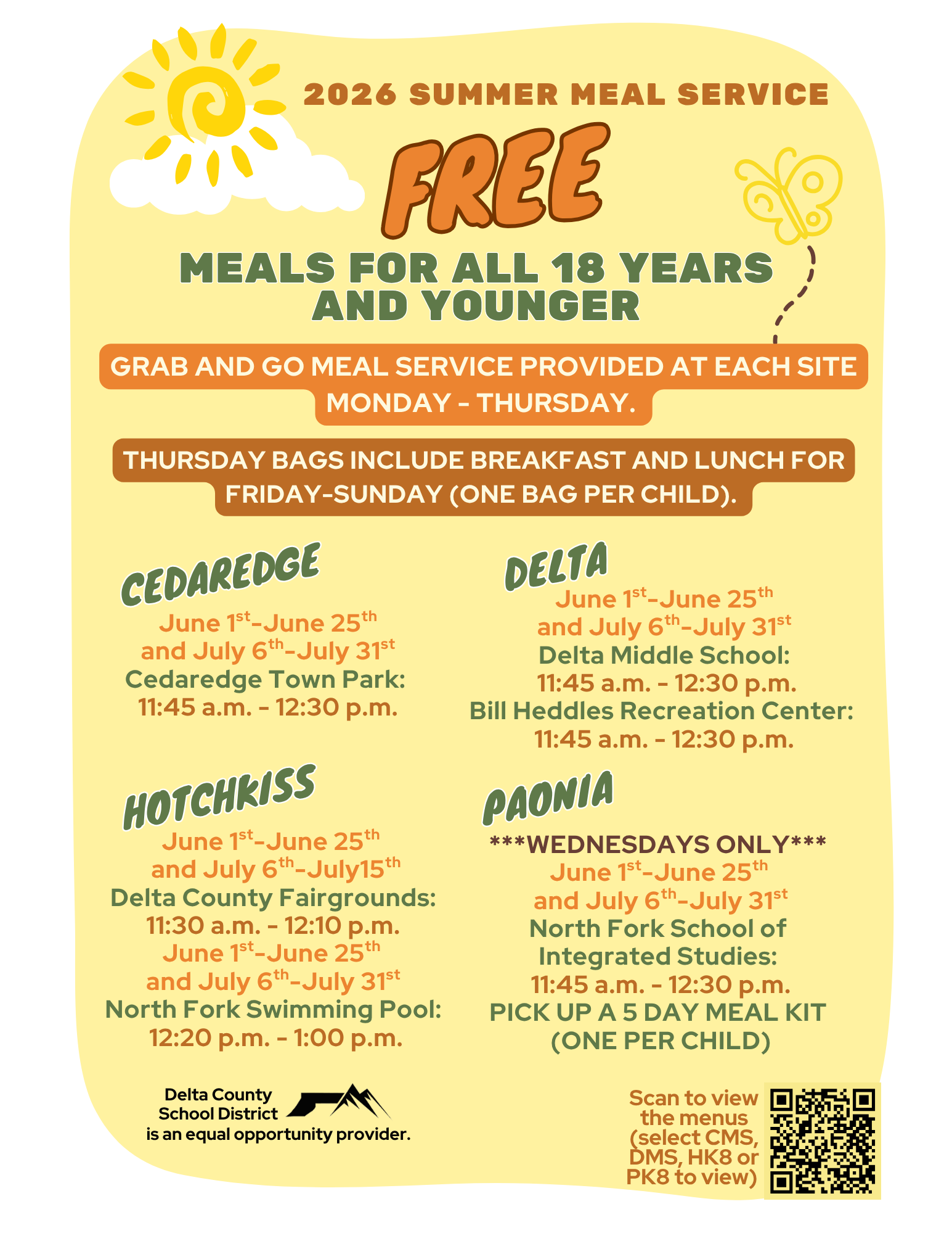 Summer Meals Flyer